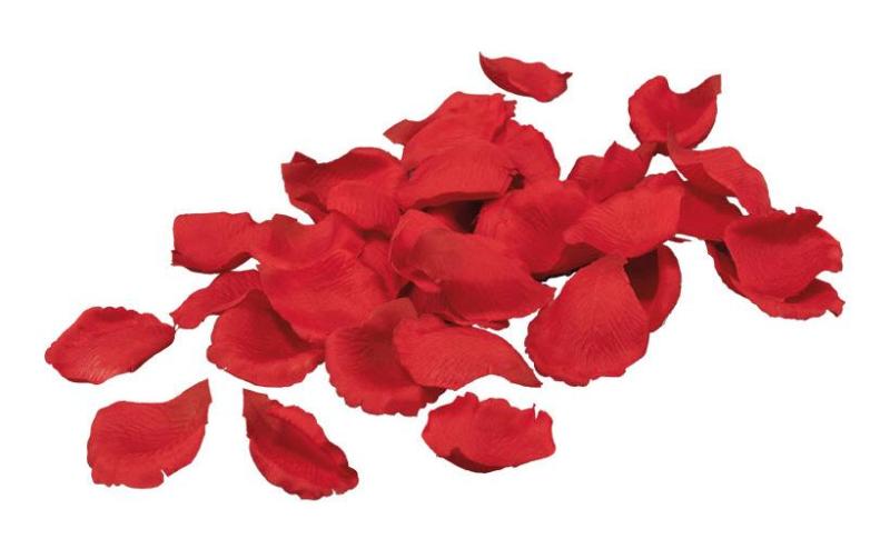 Dekomat Rosenblütenblätter Rot, 60 Stück