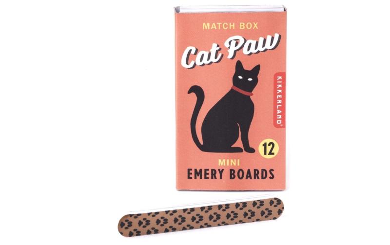 Kikkerland Cat Paw Match Box Emery Boards