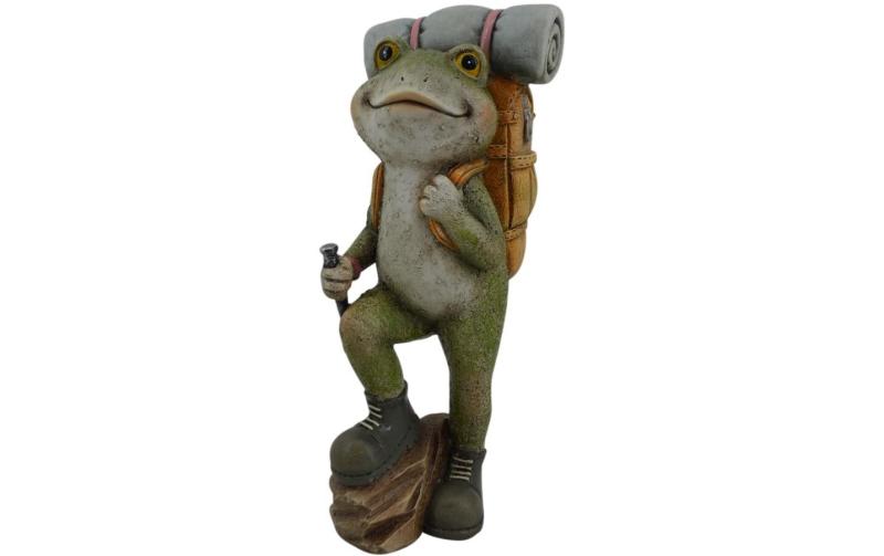 Dameco Frosch stehend mit Rucksack