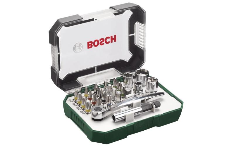 Bosch 26-tlg Schrauberbit- und Ratschen