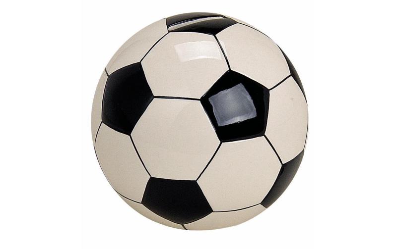 Spardose Fussball aus Keramik