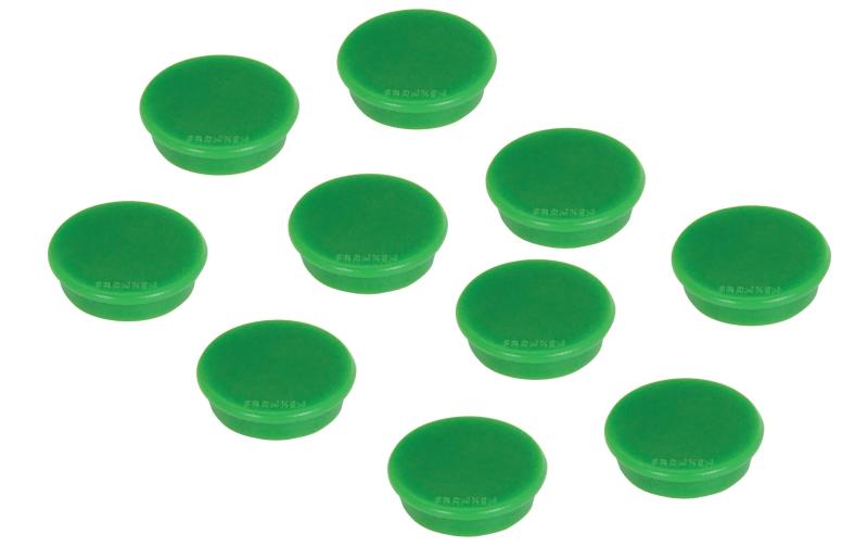 FRANKEN Magnete, 24 mm, 10 Stück, grün