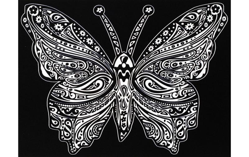 TATARUGA Samtbild A4, Schmetterling