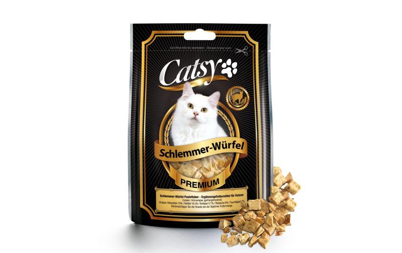 Catsy Schlemmer-Würfel Pouletleber