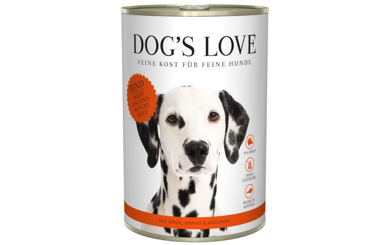Dogs Love Nassfutter Adult Classic Rind