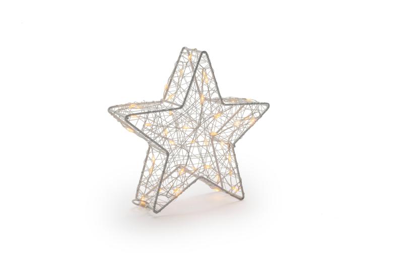 STT LED Dekoration 3D Star Bianco S