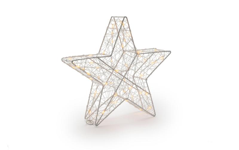 STT LED Dekoration 3D Star Bianco M