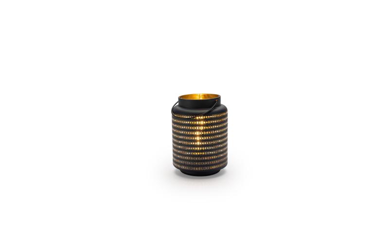 STT LED Glas Cozy Lantern S black