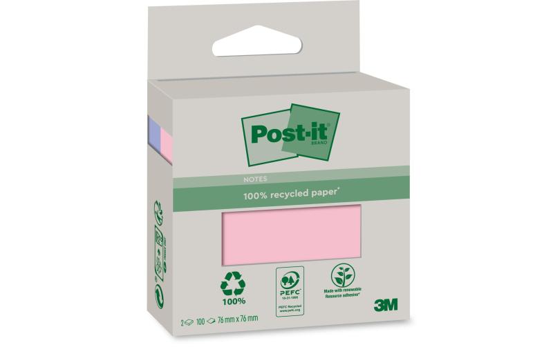 3M Post-it Recycling Notes pink
