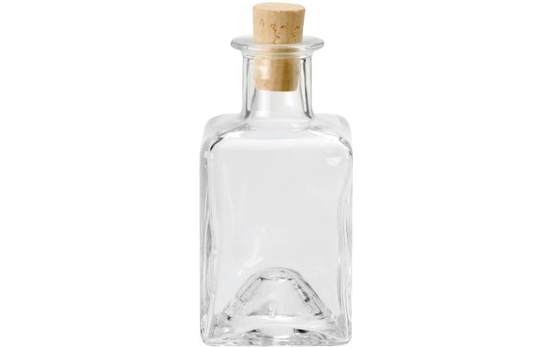 Glorex Flasche Klarglas mit Spitzkorken