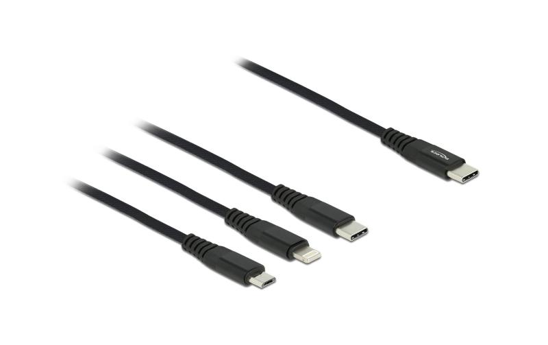 Delock USB2.0 Ladekabel 3 in 1, 1m