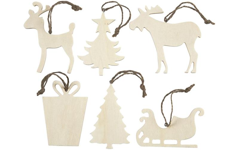 Creativ Company Weihnachtsanhänger aus Holz