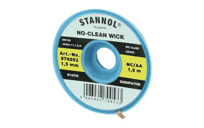 Stannol NC-AA Entlötlitze 1.5mm x 1.5m