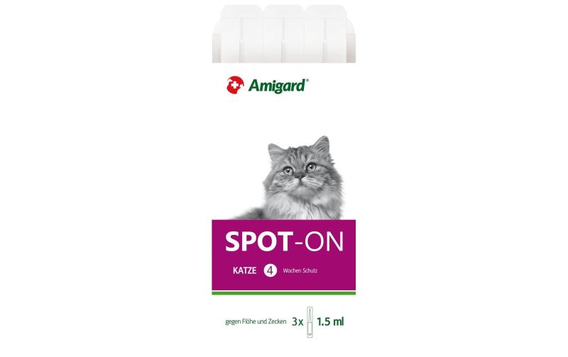 Amigard Spot-on Katze 3x1.5ml