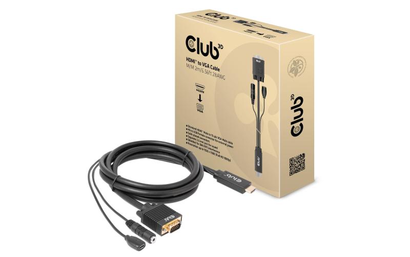 Club 3D, HDMI auf VGA-Kabel