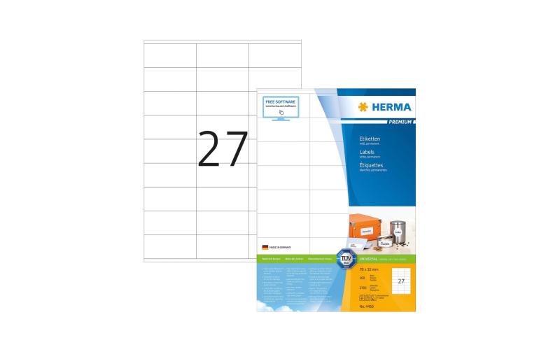 Herma Premium Etiketten, 2700 Etik.