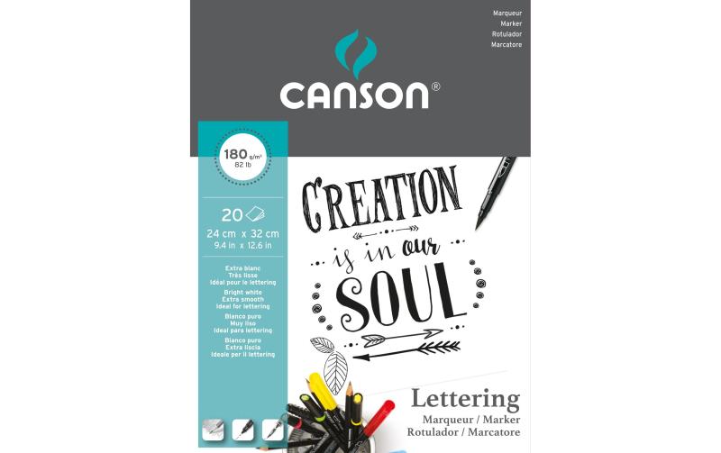 Canson Zeichenpapier Handletteringblock