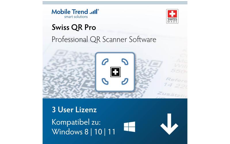 Swiss QR Scanner Pro Windows, 3 User Bundle