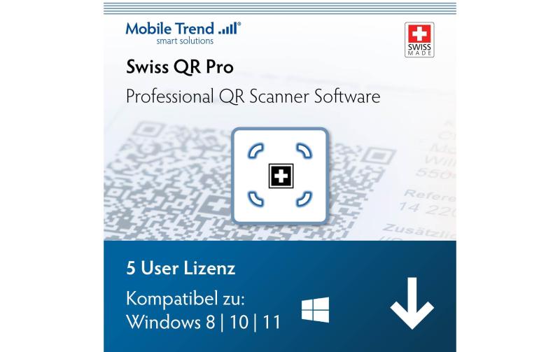 Swiss QR Scanner Pro Windows, 5 User Bundle