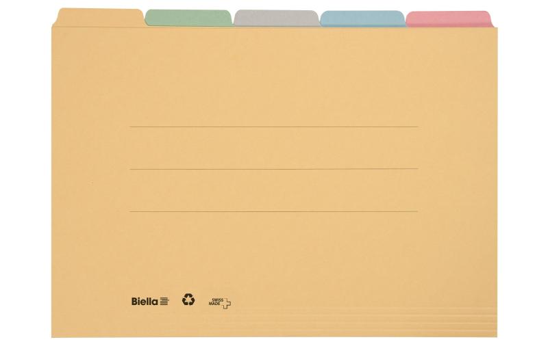 Biella Registermappe Karton farbig