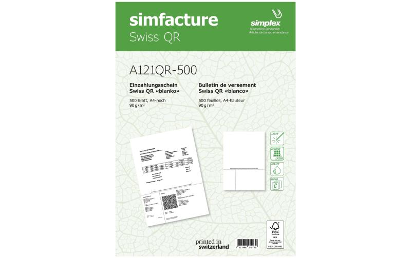 Simplex Simfacture Swiss QR FSC, 100 Stk