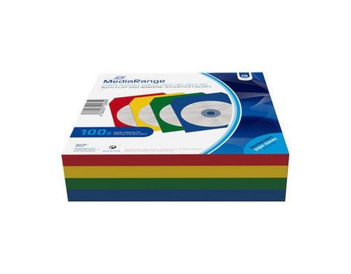 CD/DVD Papierhüllen farbig mit Sichtfenster
