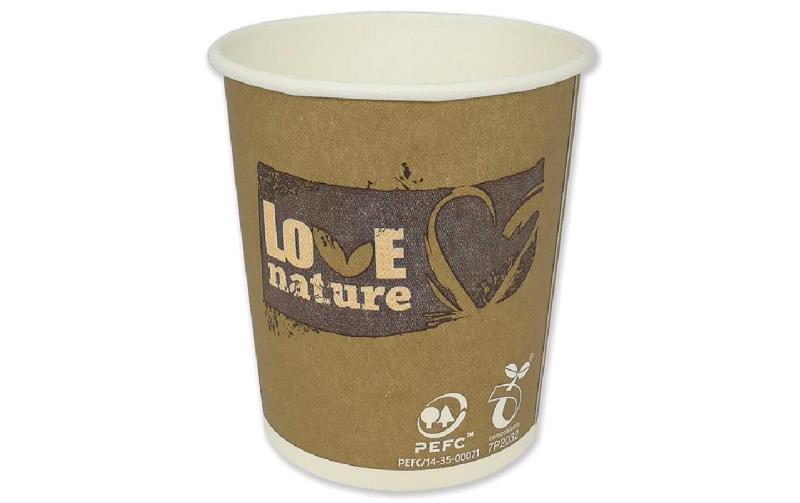 Love Nature Kaffeebecher PLA,  80 Stk