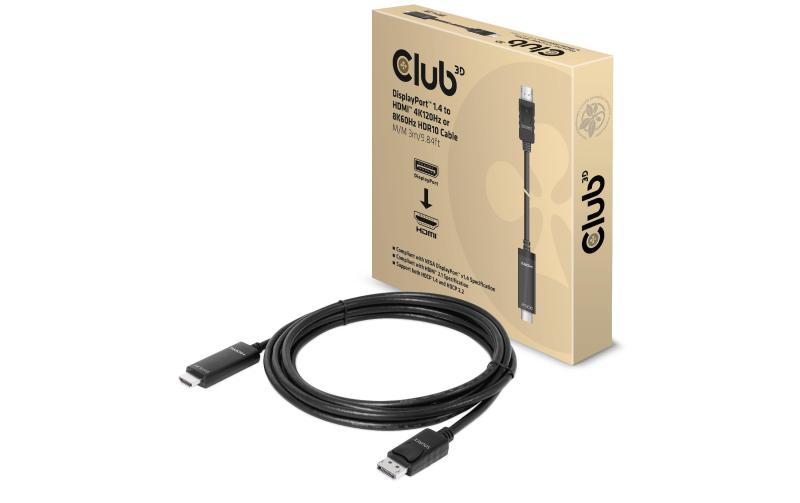 Club 3D, DP 1.4 auf HDMI HDR Kabel