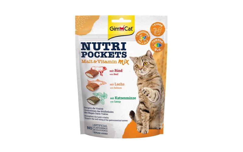GimCat Nutri Pockets Malz+Vitamin Mix 150g