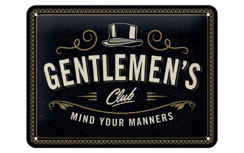 Nostalgic Art Schild Gentlemens Club
