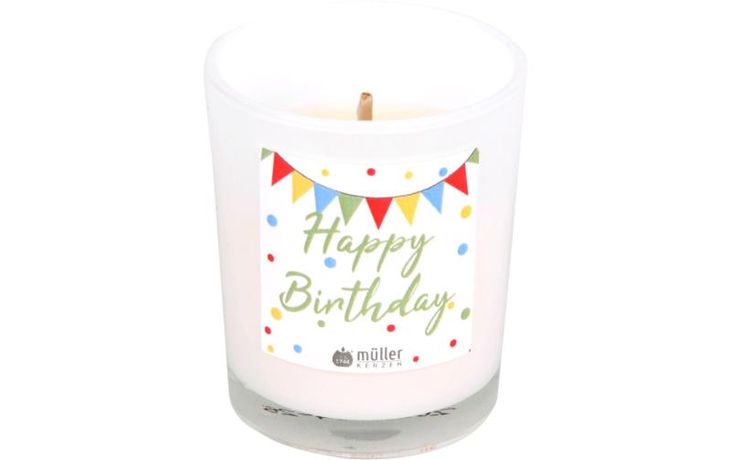 Müller Kerzenglas Happy Birthday