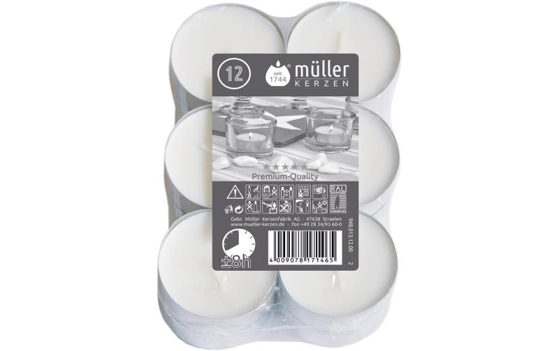 Müller Maxi-Teelichte in Aluhülse