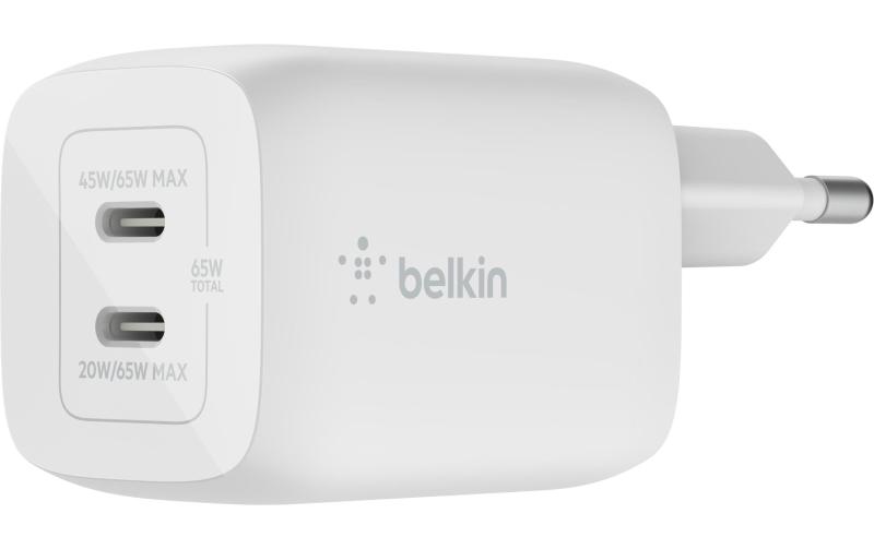 Belkin Dual USB-C-GaN-Ladegerät, 65W