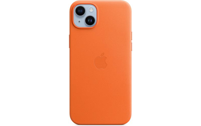 Apple iPhone 14+ Leather Case Oranger