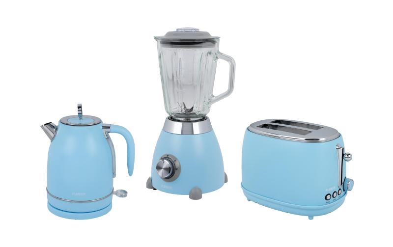 FURBER Set Wasserk-Toaster-Standmix Blau
