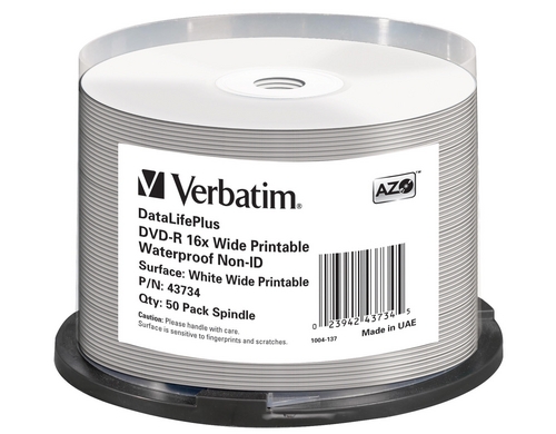 Verbatim DVD-R Medien 4.7GB,16x,50er Spind