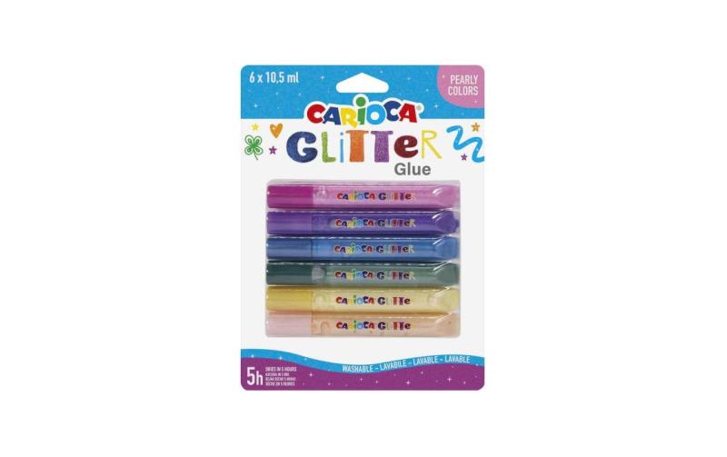 Carioca Glitzerstifte Glitter Glue Pearl