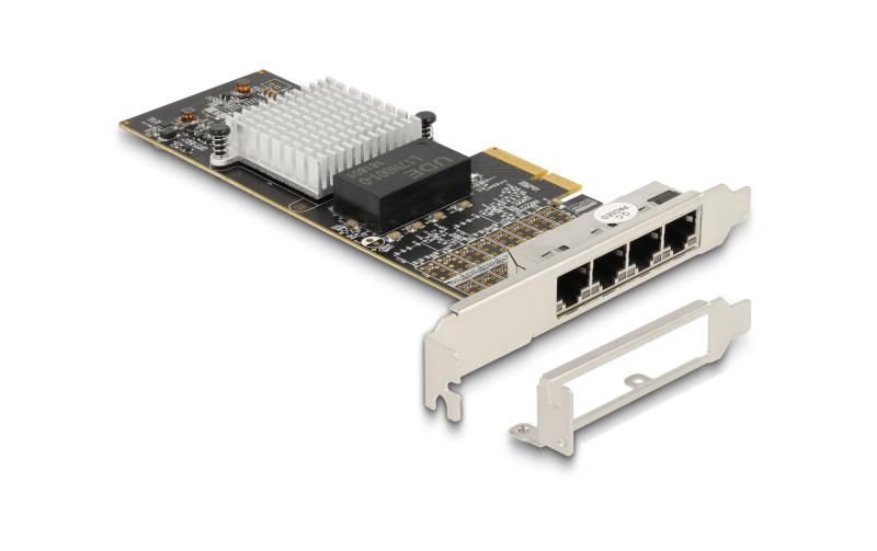 Delock PCI-Express x4 Karte 4xRJ45 Gigabit