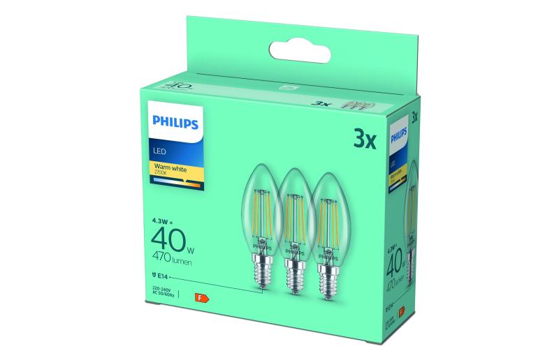 Philips LEDclassic Lampe ersetzt 40W, E14