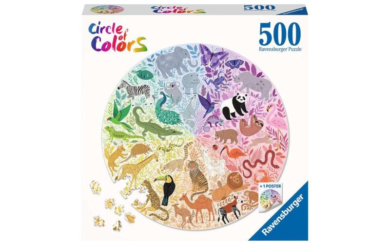 Puzzle Circle of colors Animals