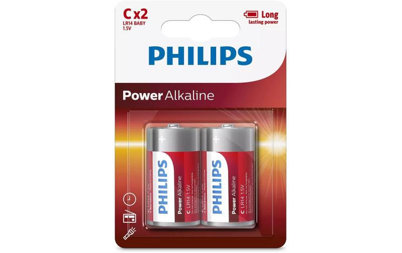 Philips Batterie Power Alkaline C