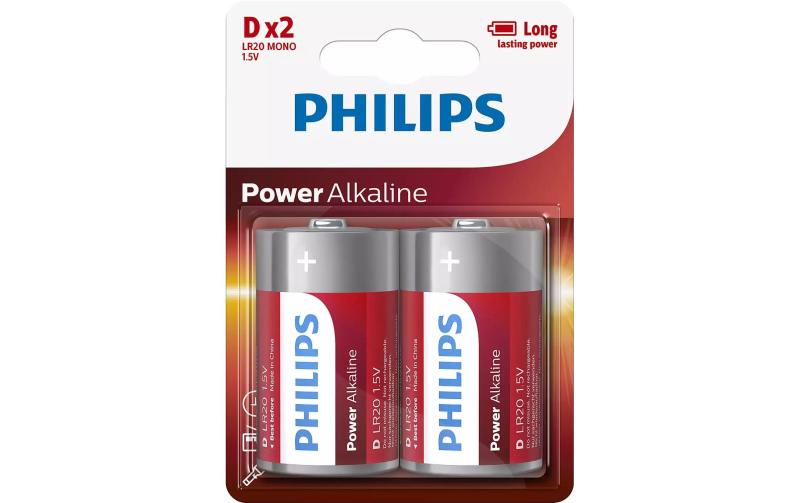 Philips Batterie Power Alkaline D