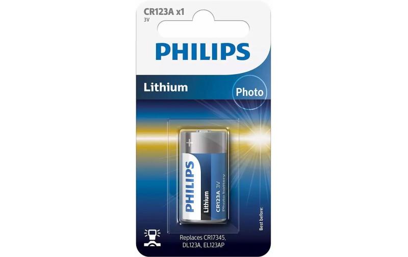 Philips Batterie Lithium CR123A
