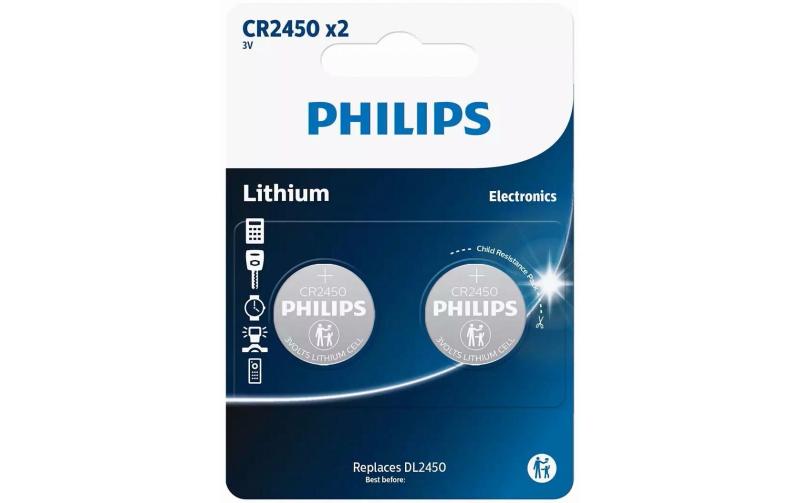 Philips Knopfzelle Lithium R2450