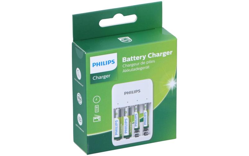 Philips Ladegerät für AA- oder AAA-Batterie