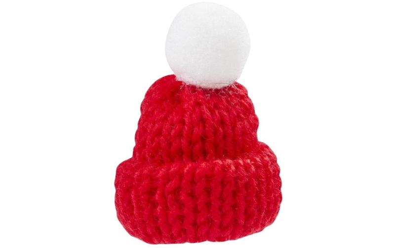Hobbyfun Mini-Kleidung Strick Mütze rot