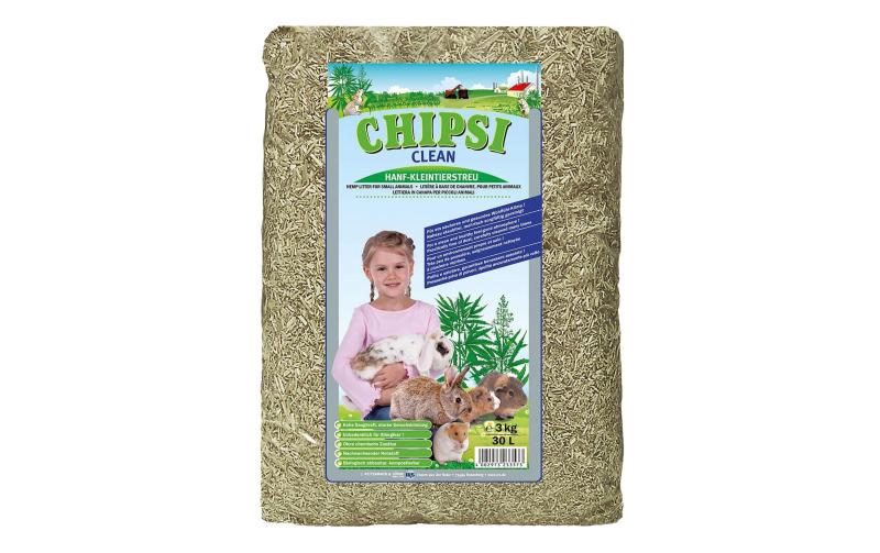 Chipsi Clean Hanfeinstreu 3kg, 30l