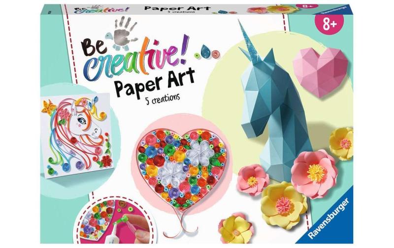 Be Creative Paper Art Flowers & Unicorn