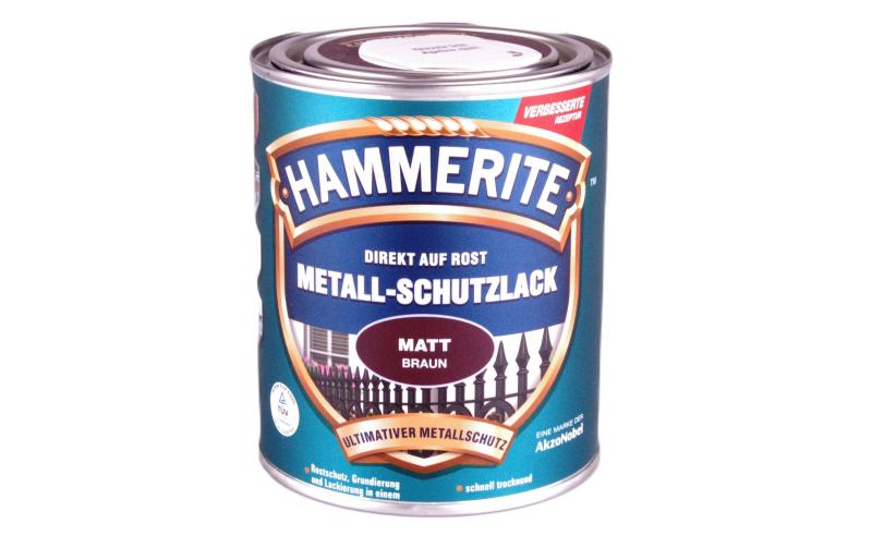 Hammerite Metall-Schutzlack matt braun