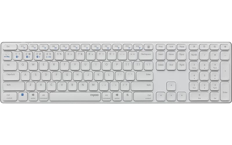 Rapoo E9800M ultraslim Keyboard white